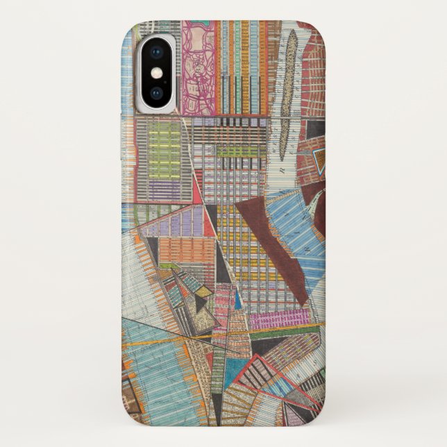 Modern Map of New York II Case-Mate iPhone Case (Back)