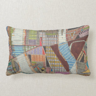Modern Map of New York II Lumbar Cushion