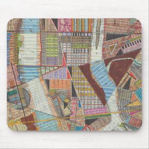 Modern Map of New York II Mouse Mat