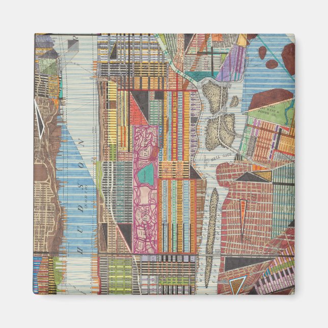 Modern Map of New York III Magnet (Front)