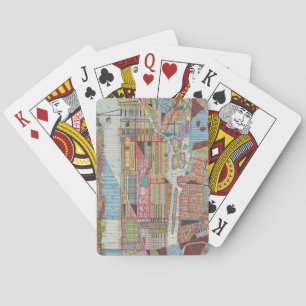 Modern Map of New York III Playing Cards