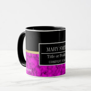 Modern Marble Business Add Name Mug
