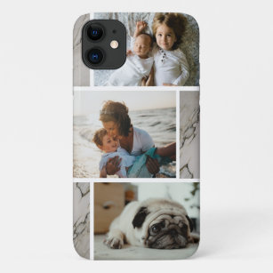 Modern Marble Colour Block and Your Custom Picture Case-Mate iPhone Case