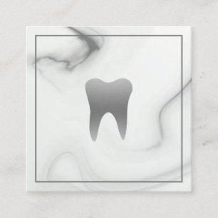 Modern Marble Dentist Business Card