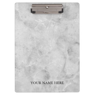 Modern Marble Designer Personalised Clipboard