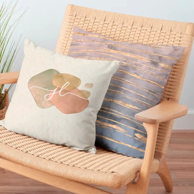 Modern Marble Gold Foil Gemstone Cushion (Creator Uploaded)