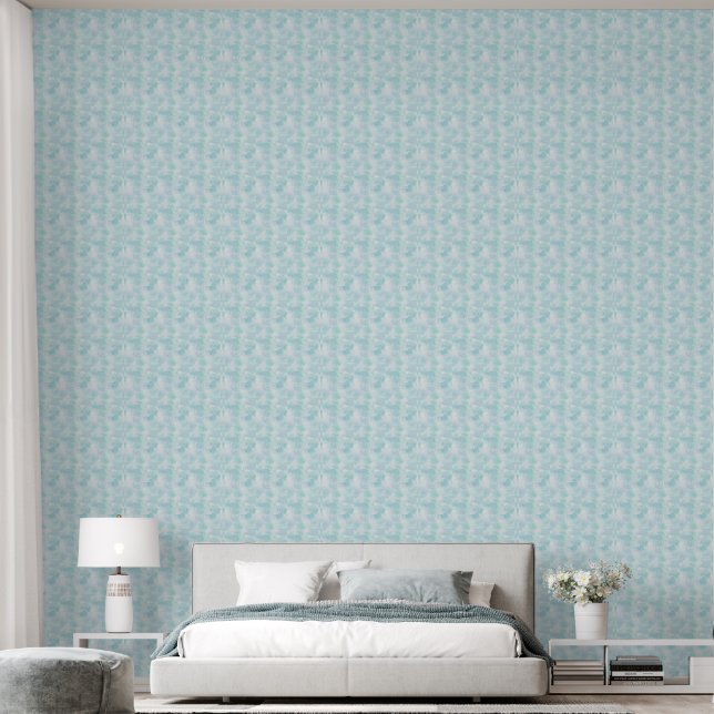  Modern Marble Light Blue Wallpaper (Bedroom)