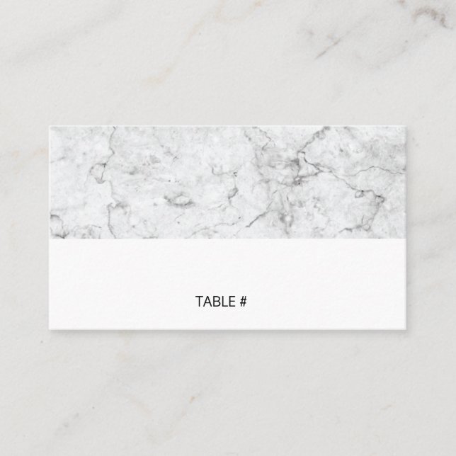 Modern marble place cards - flat (Front)