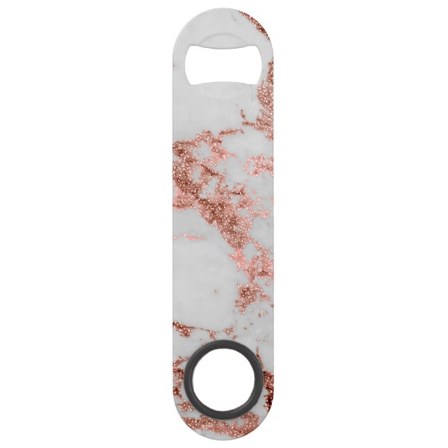Modern Marble Rose Gold Glitter (Front)