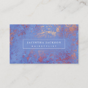 Modern Marble Rose Gold Lilac Elegant Unique Business Card