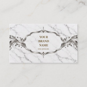 Modern Marble Silver Mini Bracelet Wrap Card