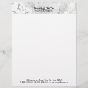 Modern Marble Stone Texture Professional Personalized Letterhead