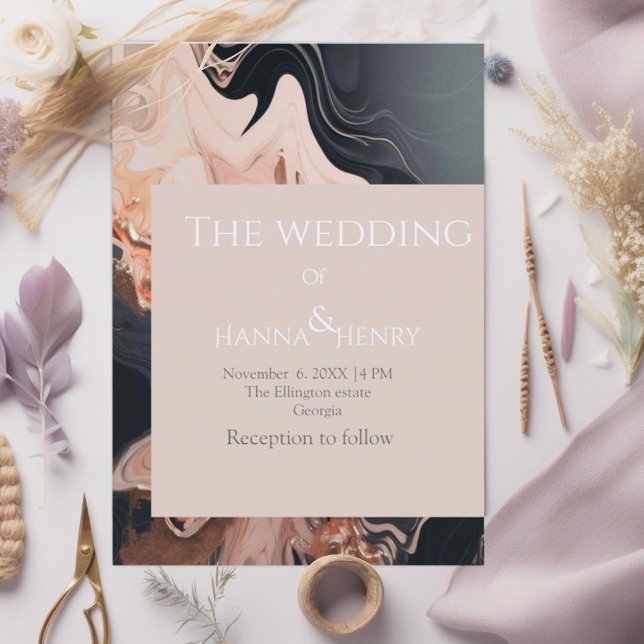 Modern  Marble texture invitation (Creator Uploaded)