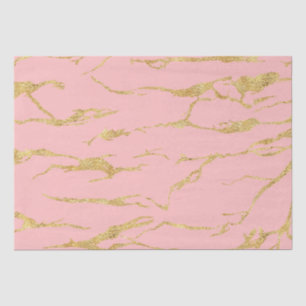 Modern marble with faux gold tissue paper