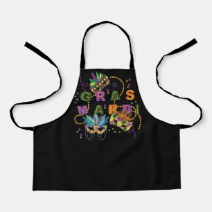 Modern Mardi Gras Apron