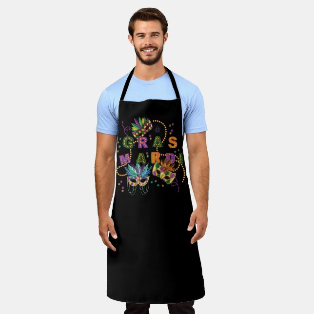 Modern Mardi Gras Apron (Worn)