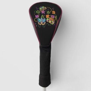 Modern Mardi Gras Golf Head Cover
