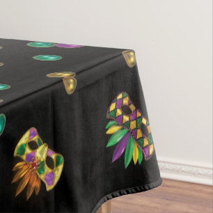 Modern Mardi Gras Tablecloth