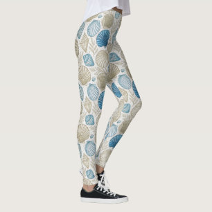 Modern Maritime Illustration Leggings