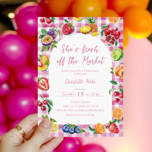 Modern Market Bridal Shower Invitation