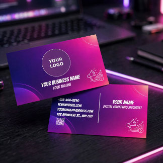 Modern Marketing Agency Business Card