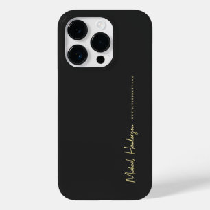Modern Marketing Professional Black Gold Case-Mate iPhone 14 Pro Case