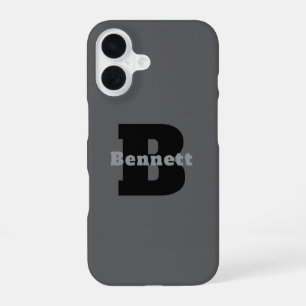 Modern Masculine Custom Name Logo iphone case