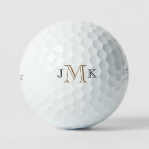 Modern Masculine Monogram Titleist Pro VI Golf Balls