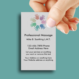 Modern Massage Business Card