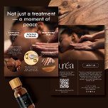 Modern Massage Spa Promotion Flyer<br><div class="desc">Elegant and calming flyer design, ideal for cosmetic and massage salons. Perfect for estheticians, skin therapists, wellness providers, and body care professionals who want to present their services with style and clarity. This flyer is designed to highlight your treatments, brand message in a visually soothing and professional way. Easily customisable...</div>