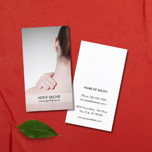 Modern Massage Therapist Business Card