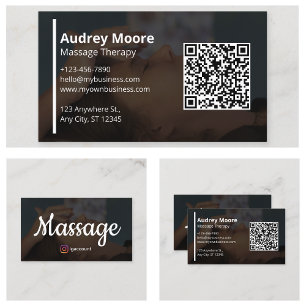 Modern Massage Therapists Business Card