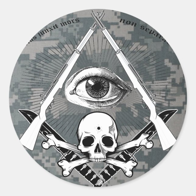 Modern Master Mason M1 Garand & Kabar sticker (Front)