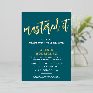 Modern Master's Degree Graduation Mastered it