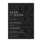 Modern Matte Black Minimalist Wedding