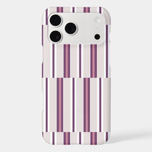 Modern Mauve and Plum Stripe