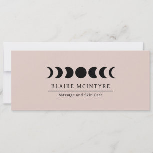 Modern Mauve Moon Phases Elegant Gift Certificate