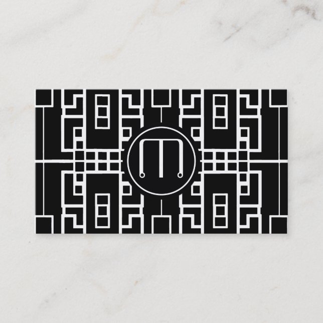 Modern Maze Business Card (Front)