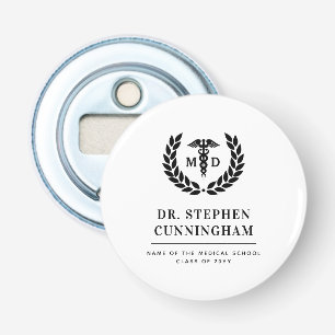 Modern MD Doctor of Medicine Med School Graduation Bottle Opener