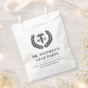 Modern MD Doctor of Medicine Med School Graduation Favour Bags