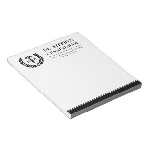 Modern MD Doctor of Medicine Med School Graduation Notepad