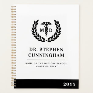 Modern MD Doctor of Medicine Med School Graduation Planner