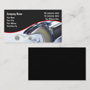 Modern Mechanic Wrench Automotive Business Card