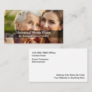 Modern Medical Assisted Living Place Business Card