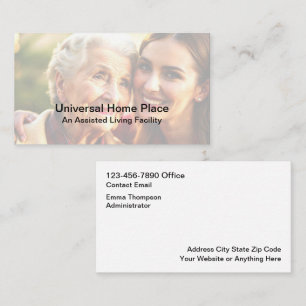 Modern Medical Assisted Living Place Business Card