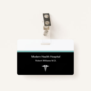Modern Medical Hospital Staff Name ID Badge