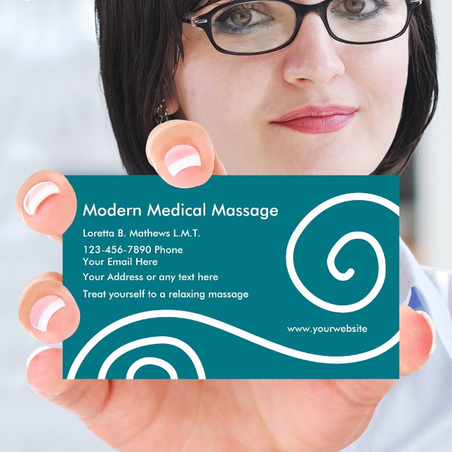 Modern Medical Massage Business Card (Creator Uploaded)