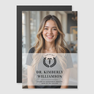 Modern Medical School Graduate Magnetic Card