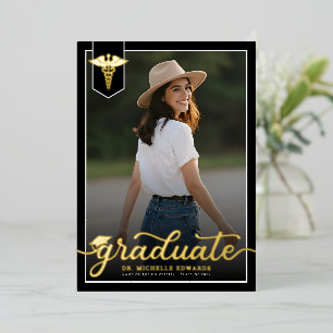 Modern Medical School Graduate Photo Graduation