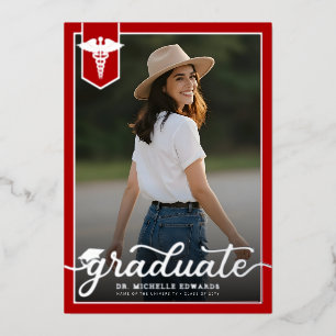 Modern Medical School Graduate Photo Graduation